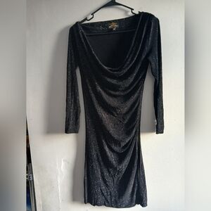 Vivienne Westwood Glittering Black Long Sleeve Dress